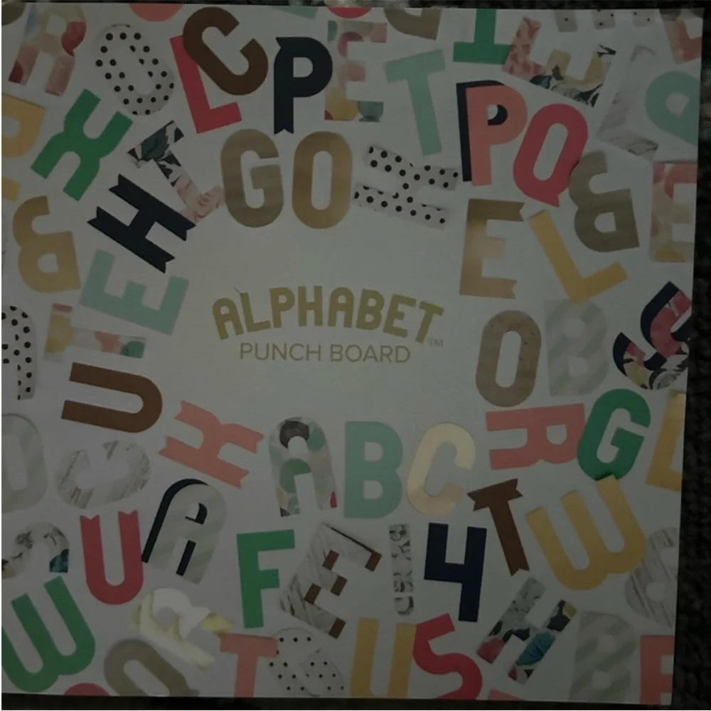 We R Memory Keepers Alphabet Punch Board
